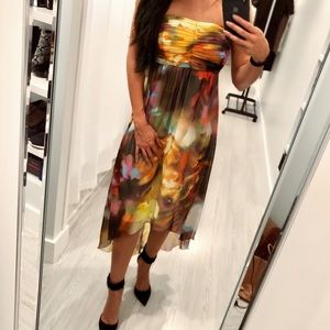 Studio Y Colorful Strapless Dress